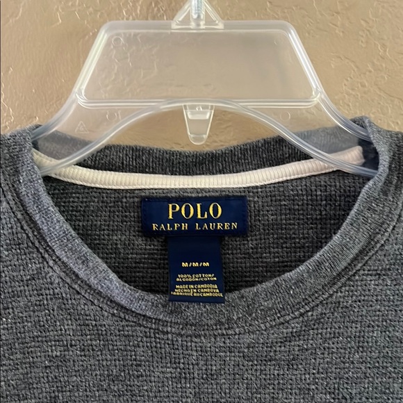 Polo by Ralph Lauren Men’s gray Long Sleeve waffle knit t shirt size Med… - Picture 7 of 7